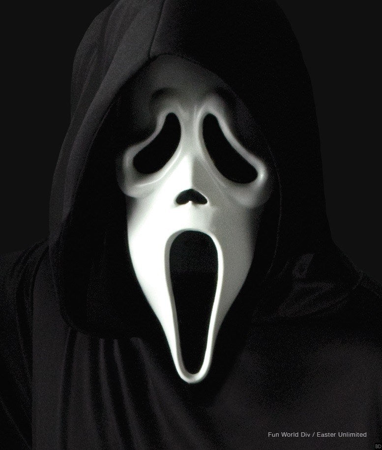 Horror Scream Mask with Hood
