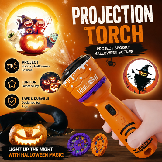 Halloween Projection Flashlight – 48 Spooky Images