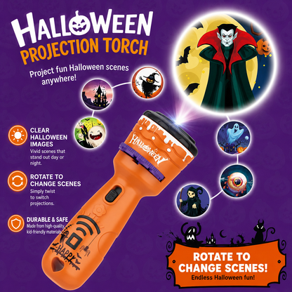 Halloween Projection Flashlight – 48 Spooky Images