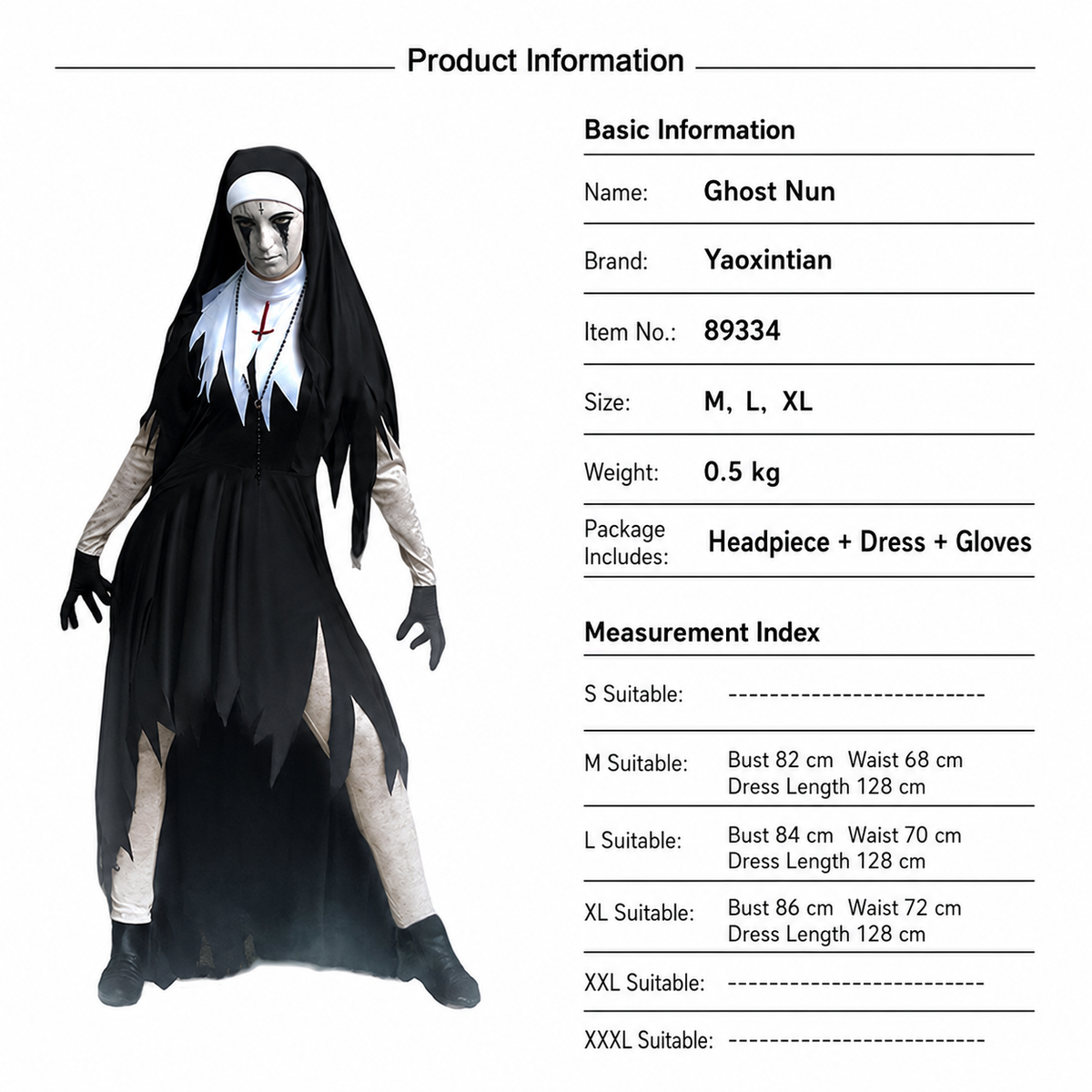 Haunted Nun & Plague Doctor Couple Bundle