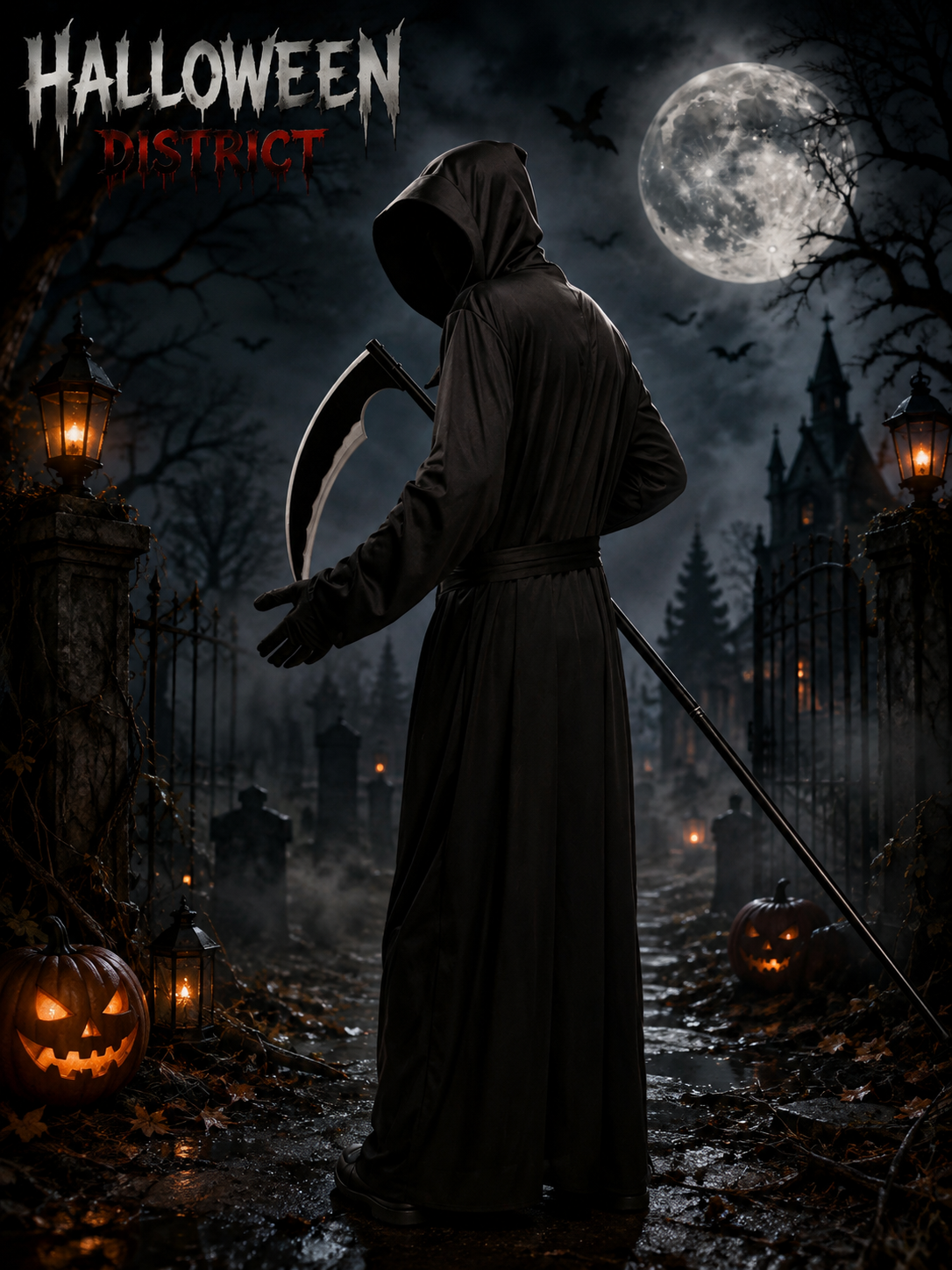 Dark Reaper Hooded Halloween Costume