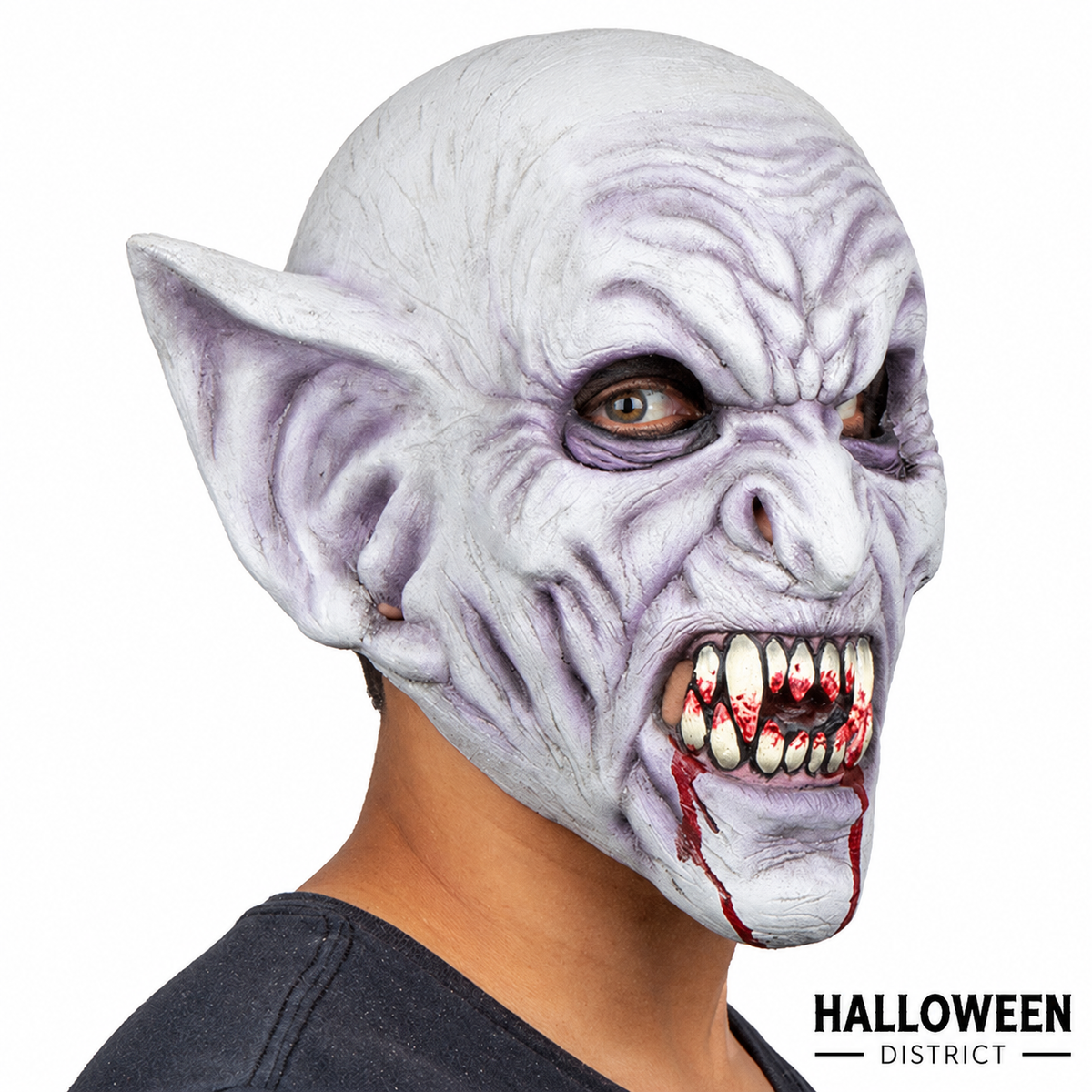 White Vampire Demon Mask