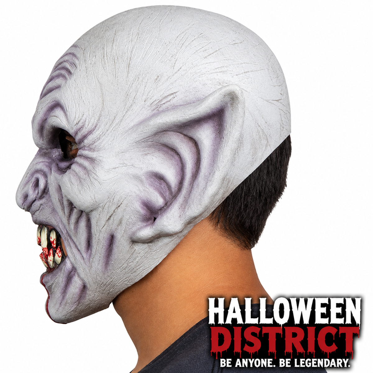 White Vampire Demon Mask