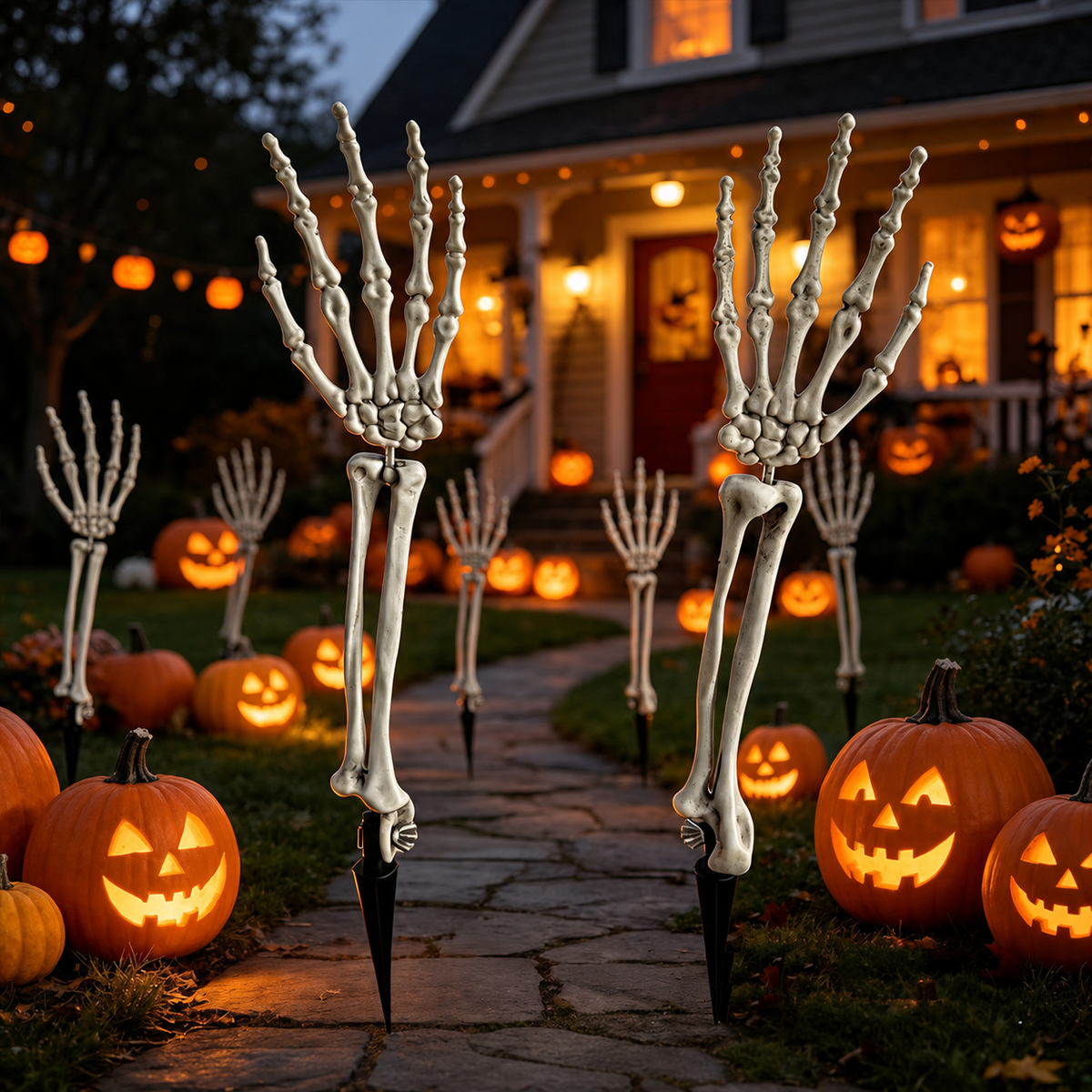 Skeleton Arm Ground Stakes – Halloween Yard Decorations