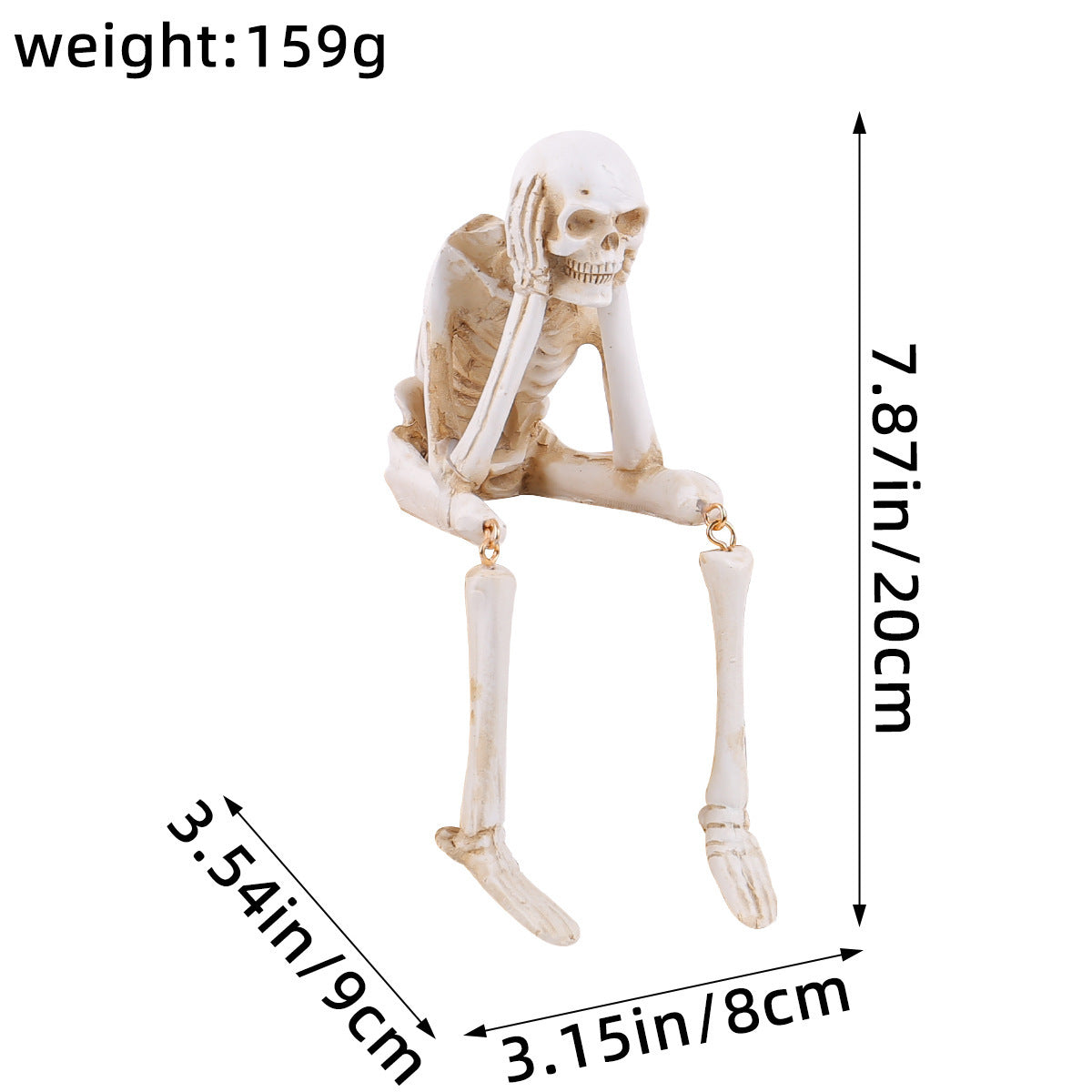 See No Evil Skeleton Trio with Display Box