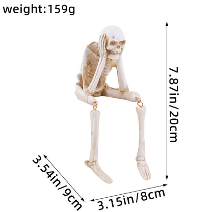 See No Evil Skeleton Trio with Display Box