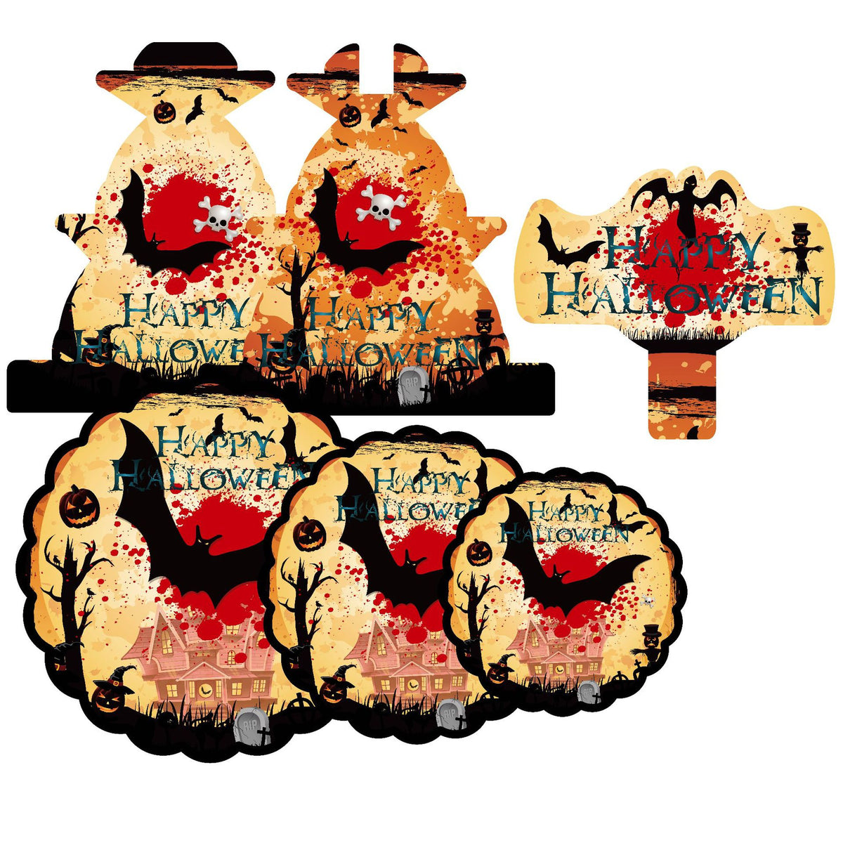 3-Tier Halloween Cupcake Stand – Spooky Party Dessert Display.