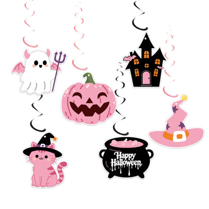 Pink Halloween Party Decoration Kit