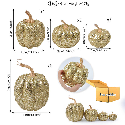 Glitter Pumpkin Set