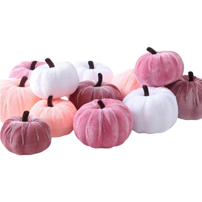 Blush Velvet Pumpkin Set
