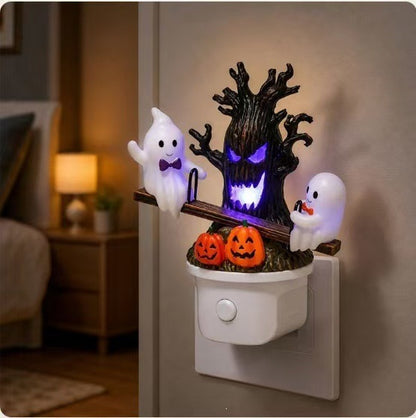 Halloween Ghost Seesaw Plug-In LED Night Light