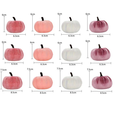 Blush Velvet Pumpkin Set