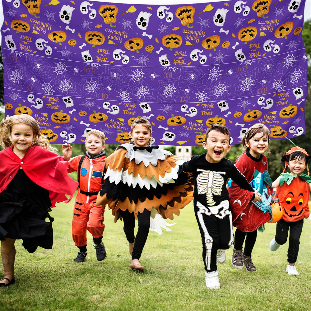 Halloween Tablecloth – Pumpkin & Ghost Party Table Cover