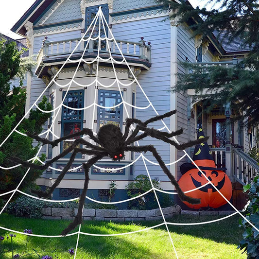 6.6FT Giant Black Halloween Spider
