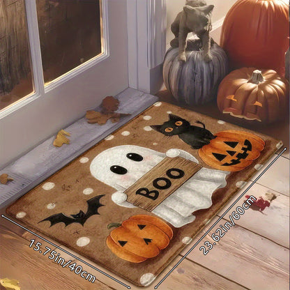 Boo Ghost Halloween Kitchen Rug