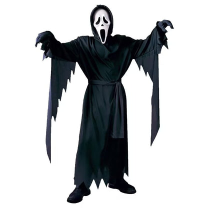 Deluxe Hooded Horror Reaper Costume – Gloves & Sickle Set