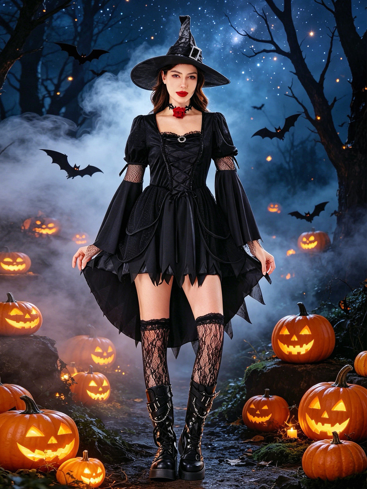Midnight Witch Costume Set