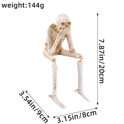 See No Evil Skeleton Trio with Display Box