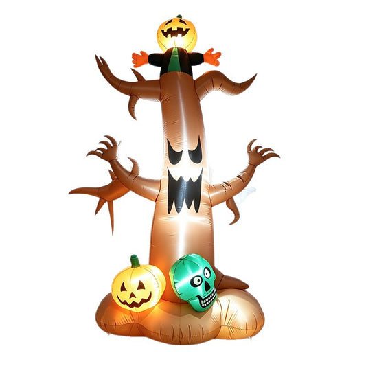 7.9FT Giant Haunted Tree Inflatable with Ghosts & LED Lights