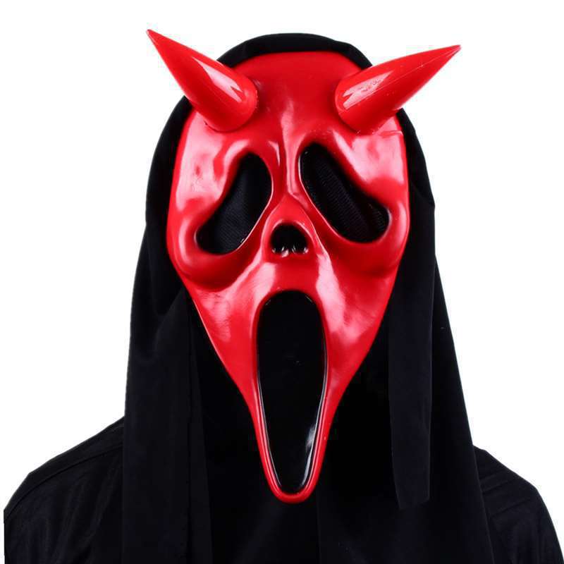Horror Scream Mask with Hood