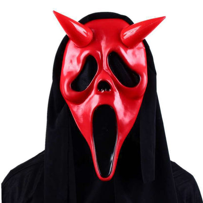 Horror Scream Mask with Hood