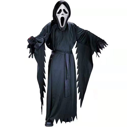Deluxe Hooded Horror Reaper Costume – Gloves & Sickle Set