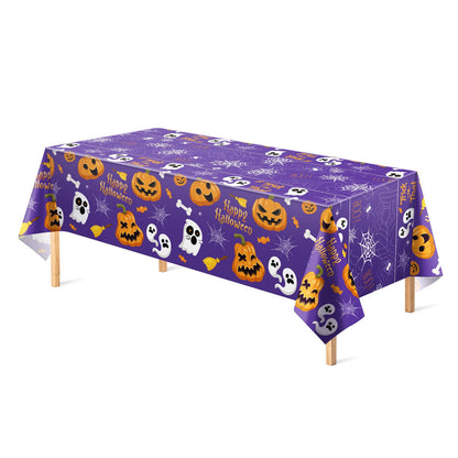 Halloween Tablecloth – Pumpkin & Ghost Party Table Cover