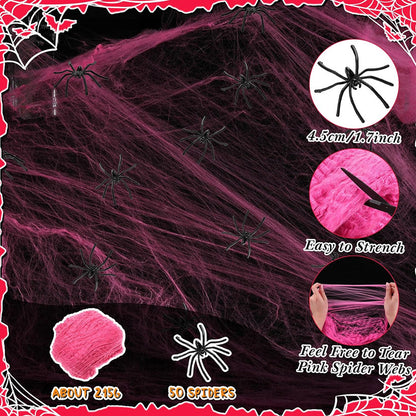 Pink Spider Web