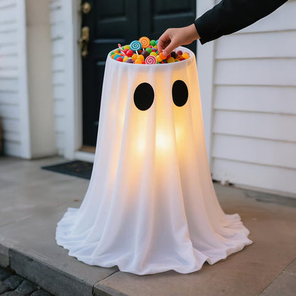 Adjustable Ghost Candy Holder Stand – Halloween Porch Decor