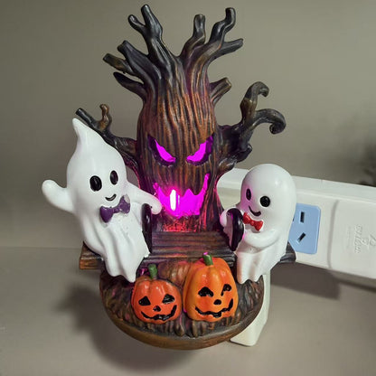 Halloween Ghost Seesaw Plug-In LED Night Light