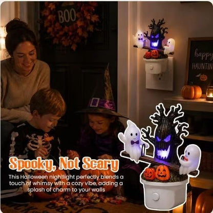 Halloween Ghost Seesaw Plug-In LED Night Light