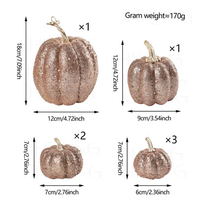 Glitter Pumpkin Set