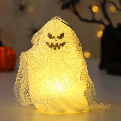 4-Pack Light-Up Mini Ghosts – Halloween Tabletop Decor