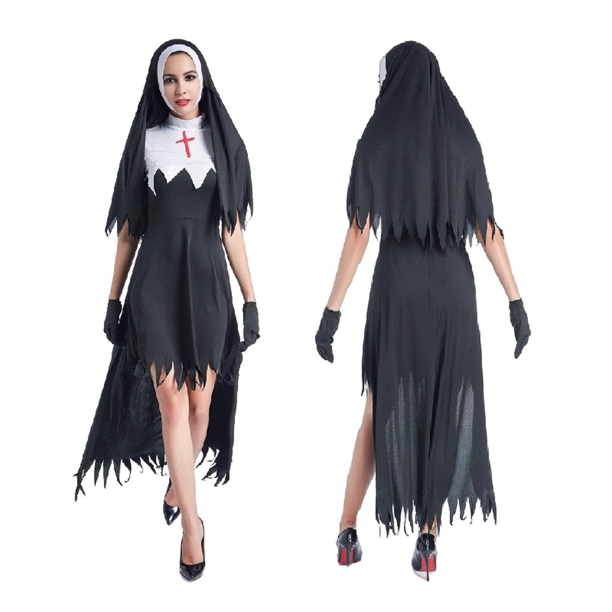 Haunted Nun Costume Set