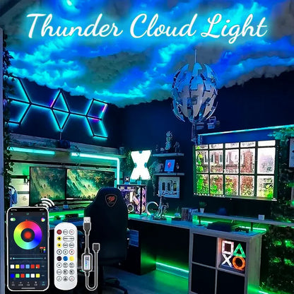 Storm Cloud LED Light Kit – DIY Thundercloud Ceiling & Wall Decor