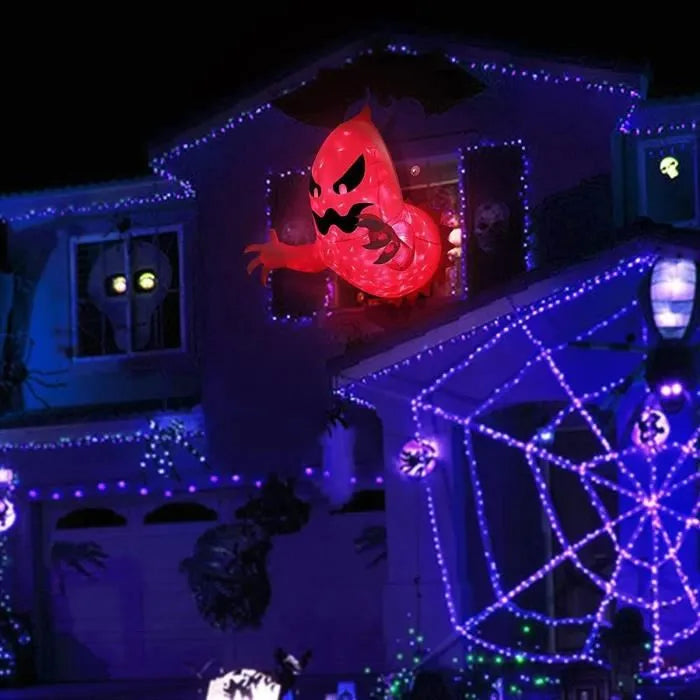 3.3FT Red Demon Window Ghost Inflatable